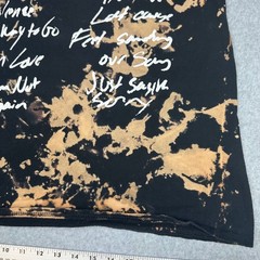 Pink Trustfall Tour Graphic T-Shirt Bleach Wash Black Medium Concert Merch