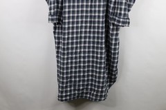 Vintage 90s Mens XL Faded Flannel Pajamas Night Gown Pullover Shirt Plaid USA