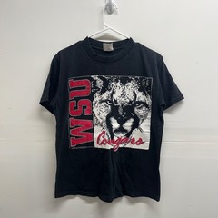 Vintage 90s WSU Washington State Uni Cougars T-shirt single stitch Medium 1991