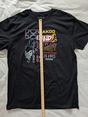 AKOO Men’s 4XL Black Graphic T-Shirt NWT Crew Neck Short Sleeve Cotton Tee