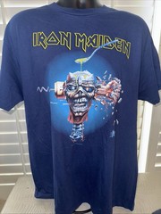 Iron Maiden Official Future Past World Tour Shirt 2023 T Shirt Large New
