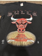 Vintage Chicago Bulls T Shirt Mens XL Big Bull NBA Made in USA Single Stitch