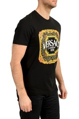 Versace Men’s Logo Print Embellishment Crewneck T-Shirt US XL IT 54