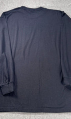 Sada Long Sleeve Shirt Top Men’s 2X Crew Neck Black Casual 100% Cotton