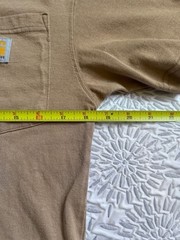Carhartt Loose Fit Short-Sleeve Pocket T-Shirt Tan Brown Men’s XS