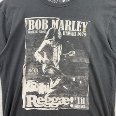 Billabong x Bob Marley T Shirt Mens Large Organic Cotton Graphic Concert Tee