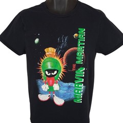Marvin The Martian T Shirt Mens Size Medium Black Looney Tunes Warner Bros