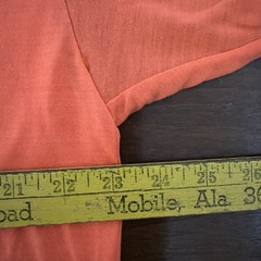 Vintage Sea Trek Royal Caribbean Tshirt Puffy Words Neon Orange One Size Fit All