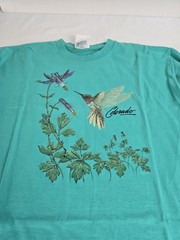 Vintage Buffalo Cal Cru Colorado Hummingbird Travel Souvenir T-shirt Size L