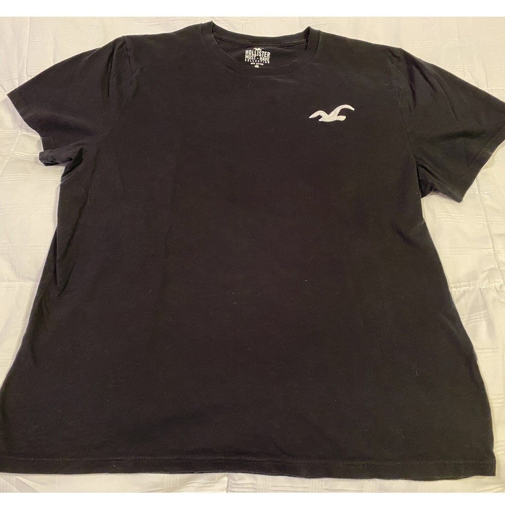 Hollister Men’s Short Sleeve Crew Neck Must-Have Tee Logo icon T-Shirt XL