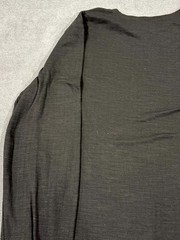George Henley Shirt Mens Medium Black Ribbed Cuff Long Sleeve Streetwear Casual