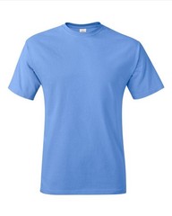 Hanes 5250 4XL 5XL Authentic Short Sleeve Men’s Cotton T-Shirt Carolina Blue