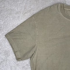 KITH Men’s Quinn Data Taupe Beige Heavyweight Logo Pocket Cotton Tee Shirt XL