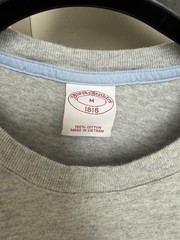Brooks Brothers T Shirt Men’s Size Medium Grey Short Sleeve Logo Casual slim fit