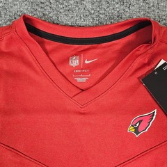 NWT Nike Arizona Cardinals NFL On-Field Dri-FIT UPF 40+ V-Neck Shirt Mens Large