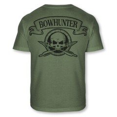 Bowhunter Skull Crossbones T-Shirt Bowhunting Arrows Skull Athletic Shirt – A120