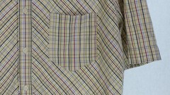 FRENCH CONNECTION Mens Shirt Checked Multicolour Casual Short Sleeve Striped L