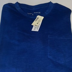 NWT Aeropostale Mens, Young Mens T-Shirt Small Blue & White Ombré Short Sleeves