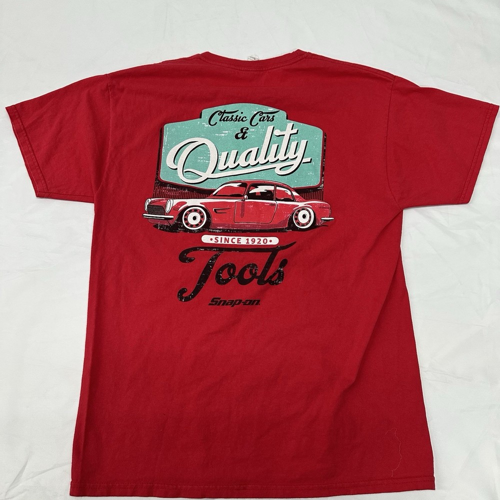Snap-on Classic Cars & Quality Tools Graphic T-Shirt Red Men’s Medium