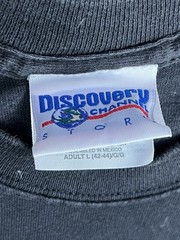 Vintage Mens 90s Discovery Channel Brand chi Energy Tshirt Size Large Black