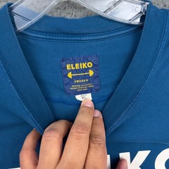 Eleiko Sweden Heritage Collection T-Shirt Mens XL Blue Graphic Cotton Blend Dad
