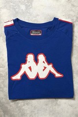 Kappa Blue Royal Logo Maxi Side Band T-Shirt – Size M 🔥