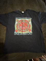 Gildan Ultra Cotton Men’s XL Black “Leftover Salmon” Graphic Tee Crew Neck