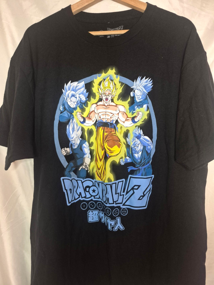 DRAGON BALL Z Super Saiyan Goku Graphic T-Shirt Men’s XL 100% COTTON