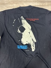 Vintage 1987 Screen Stars Rainmakers Tornado T-Shirt Men’s L Black Graphic Tee