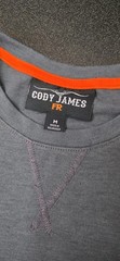 Cody James FR Flame Resistant Work Shirt Gray Logo Long Sleeve