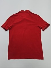 GUESS Men’s Polo Shirt Red Slim Fit XS Logo Patch M02P48 K0B0V0