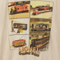 Lionel Greatest Trains t-shirt 2XL vtg 90s usa single stitch train railroad