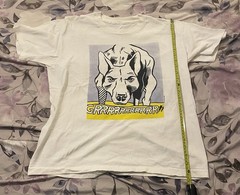 Vintage Roy Lichtenstein Guggenheim Museum Shirt Grrrrrrr Dog Pop Art 90s Mens!!