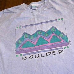 Vintage Boulder Colorado T Shirt Fresh Produce USA Pastel Single Stitch XL