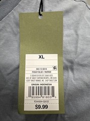 Goodfellow Men’s Standard Short Sleeve T-Shirt – Foggy Blue new w/ tags