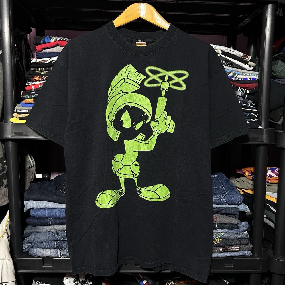 Vintage Y2K 2009 Looney Tunes Marvin The Martian Graphic T-Shirt XL