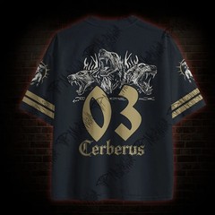 Hellhound Graphic Print Football Jersey Polyester Breathable Quick Dry T-Shirt