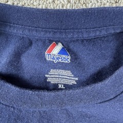Majestic New York Yankees Stadium Logo Distressed T-Shirt Blue Men’s Size XL