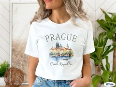 Prague T-Shirt Travel Gift for Czech Republic Trip Lovers Souvenir Tee