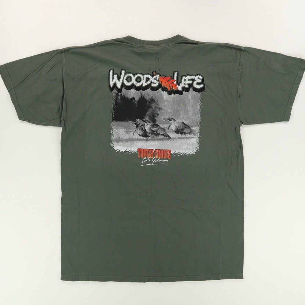 Woods Life Turkey Solid Graphic T-Shirt Green Men’s XL