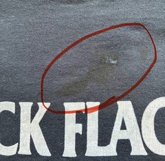 Black Flag Vintage 80s 90s Screen Stars Band T-Shirt Size M Navy USA