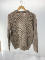 Other Brands Knit Sweater (Thick) M Wool Beige Solid Color