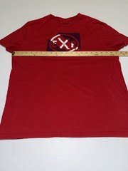 Express Men’s Graphic Logo T-Shirt Red Cotton Short Sleeve Size Large