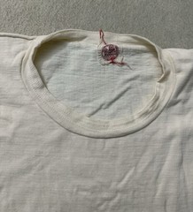 Vintage 30s 40s Paneled White Blank Tee Jersey All 100% Cotton 20.5×30 Very Rare