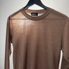 Vintage Kenyon Strata Thermal Shirt Mens Medium Brown Long Sleeve Base Layer USA