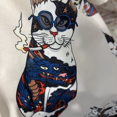 Eclectic Grandpa Smokin Kitty Cat Shirt