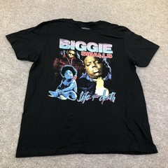 Biggie Smalls Brooklyn Mint Shirt Mens Medium Black Life After Death Tee Tagless