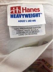 Men’s Hanes Heavyweight White Vintage Washington D.C. Tee Shirt – Size Large