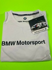 Genuine BMW Motorsport Fan Men’s T-Shirt – White- Size Large 80302207853