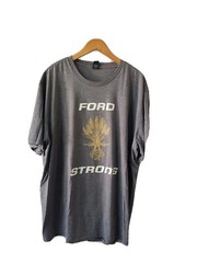 District Made Mens Graphic Tee Gray Size 3XL Short Sleeve Ford Strong Hurricanes